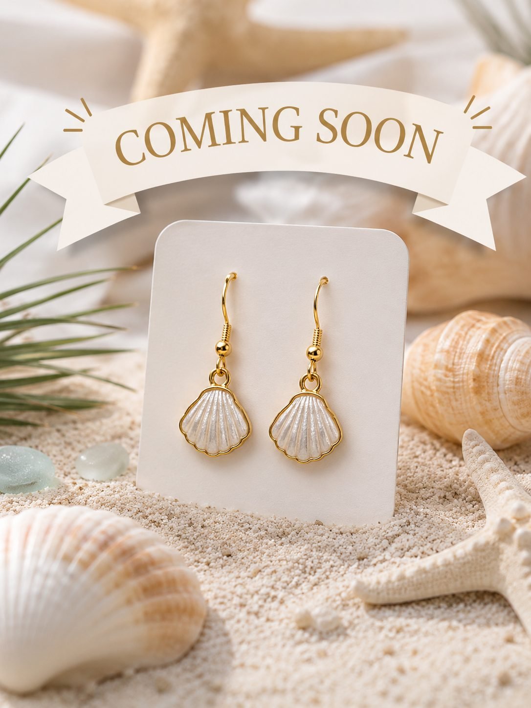 Sea Shell Earrings — Handmade Coastal Jewelry